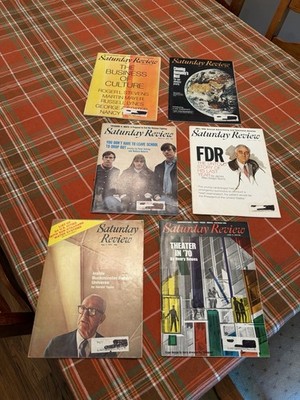 Vintage 1970 Saturday Review Magazines - Set Of 6 From Feb 28, 1970 To 6/13/70