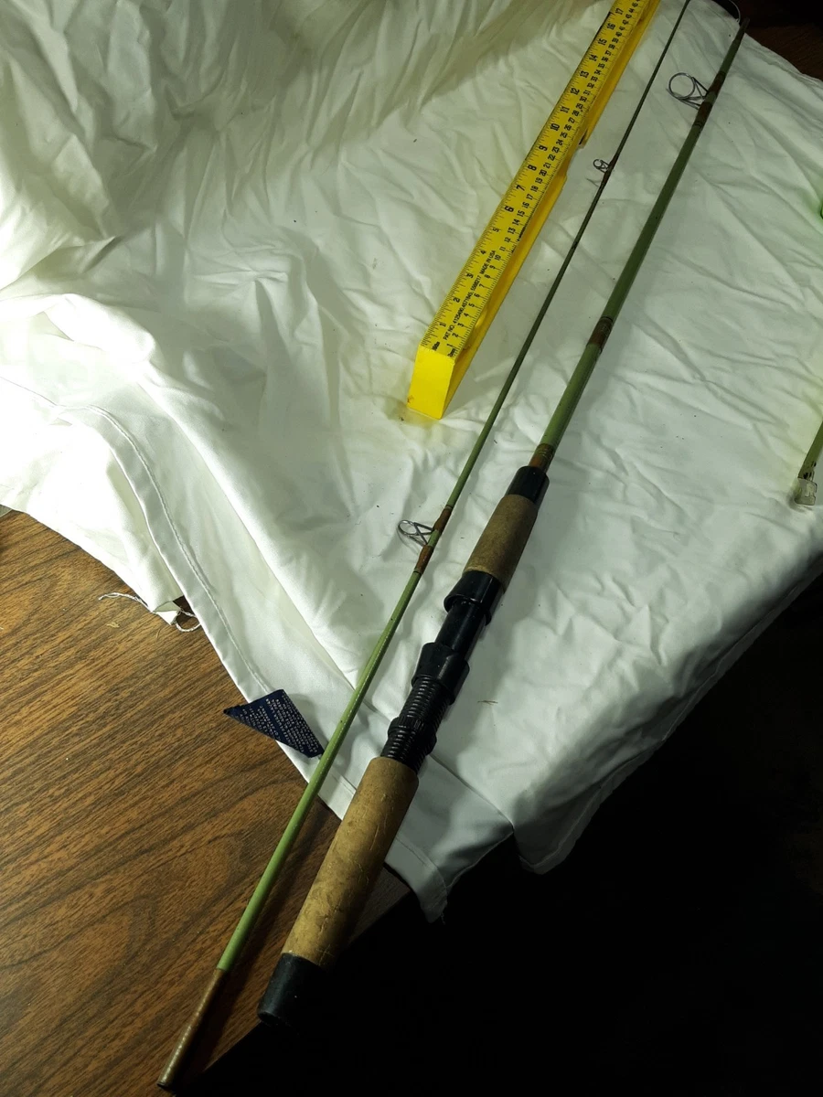 antique daisy fishing pole 1940's wood rod with Pfluger Sal-Trout Reel Southern Adirondack ReStore Early 1900s Horton Telescopic Fishing