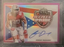 2022 Leaf Metal Draft Jeremy Ruckert State Pride Auto /20 Jets SP-JR1