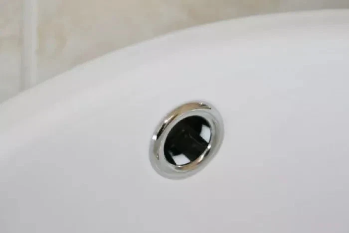 Bathroom Basin Ceramic Sink 2x Open Hole Overflow Cover Chromed Trim 3 Styles - Image 4 of 4