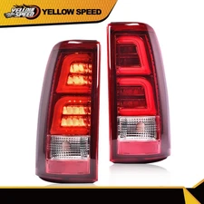 LED TUBE Tail Lights Fit For 1999-06 Chevy Silverado GMC Sierra Rear Brake Lamps