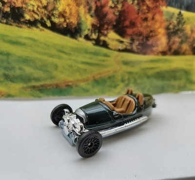 Matchbox 2021 Morgan's 3 Wheeler Green Chrome Loose #57/125 metal base 1/64