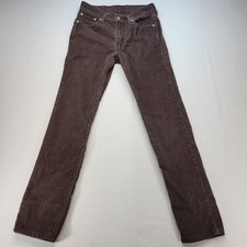 Levi's 511 Corduroy Pants Mens 29x32 Brown Slim Straight Mid Rise