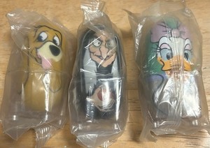 Disney Weeble Wobble Beanz Kellogg's Cereal Promo -Copper, Witch, Daisy Duck