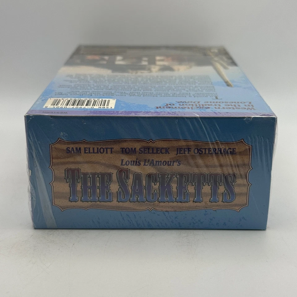 The Sacketts VHS 1991 2-Tapes Set Tom Selleck Sam Elliott Western SEALED NOS OOP - Image 3 of 4
