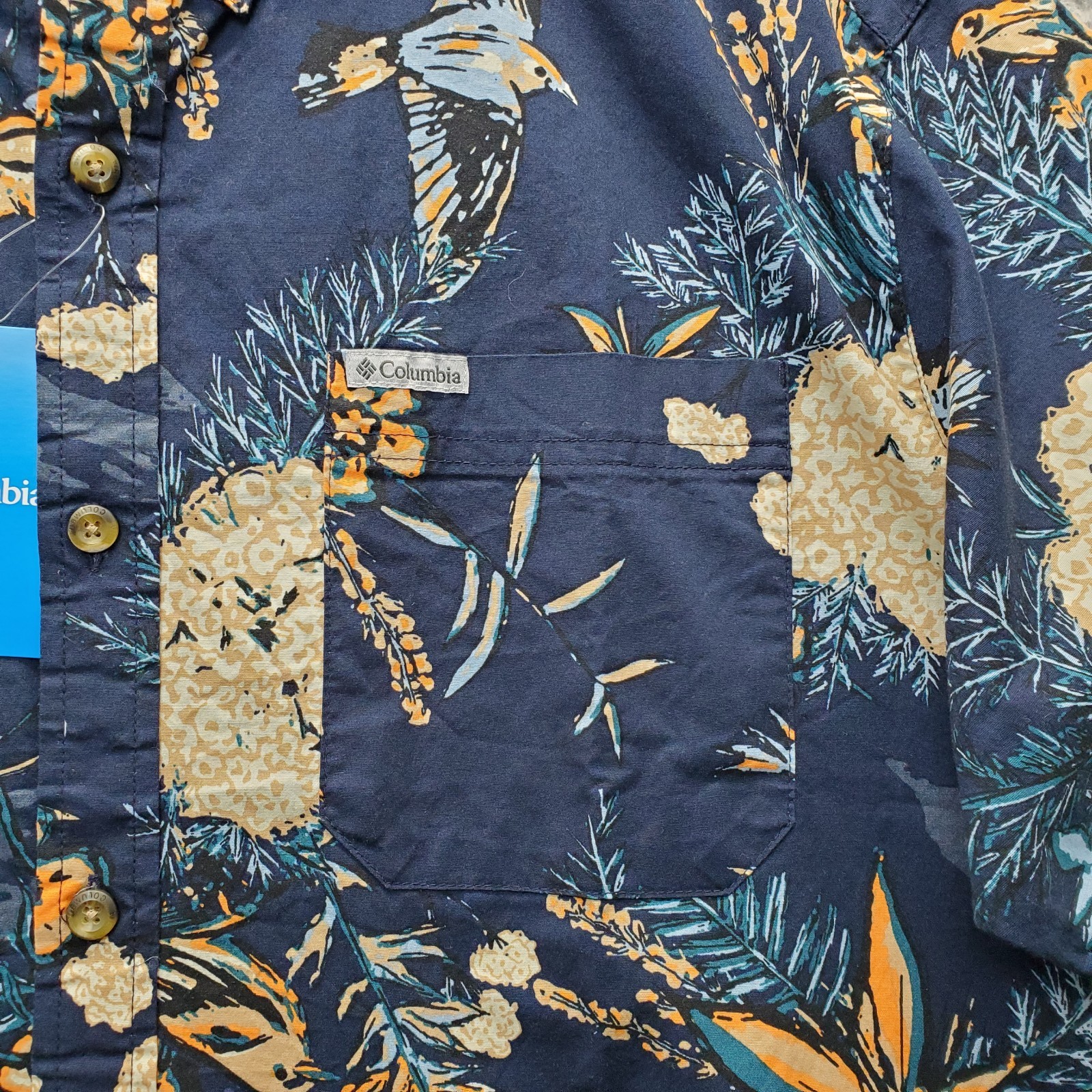 Columbia Hiking Shirt Mens L Multi Rapid Rivers Printed Regular Fit Button-Down thumbnail 9