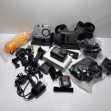 Akaso Brave 7 LE 20MP WiFi Action Camera Black, with assorted accessories