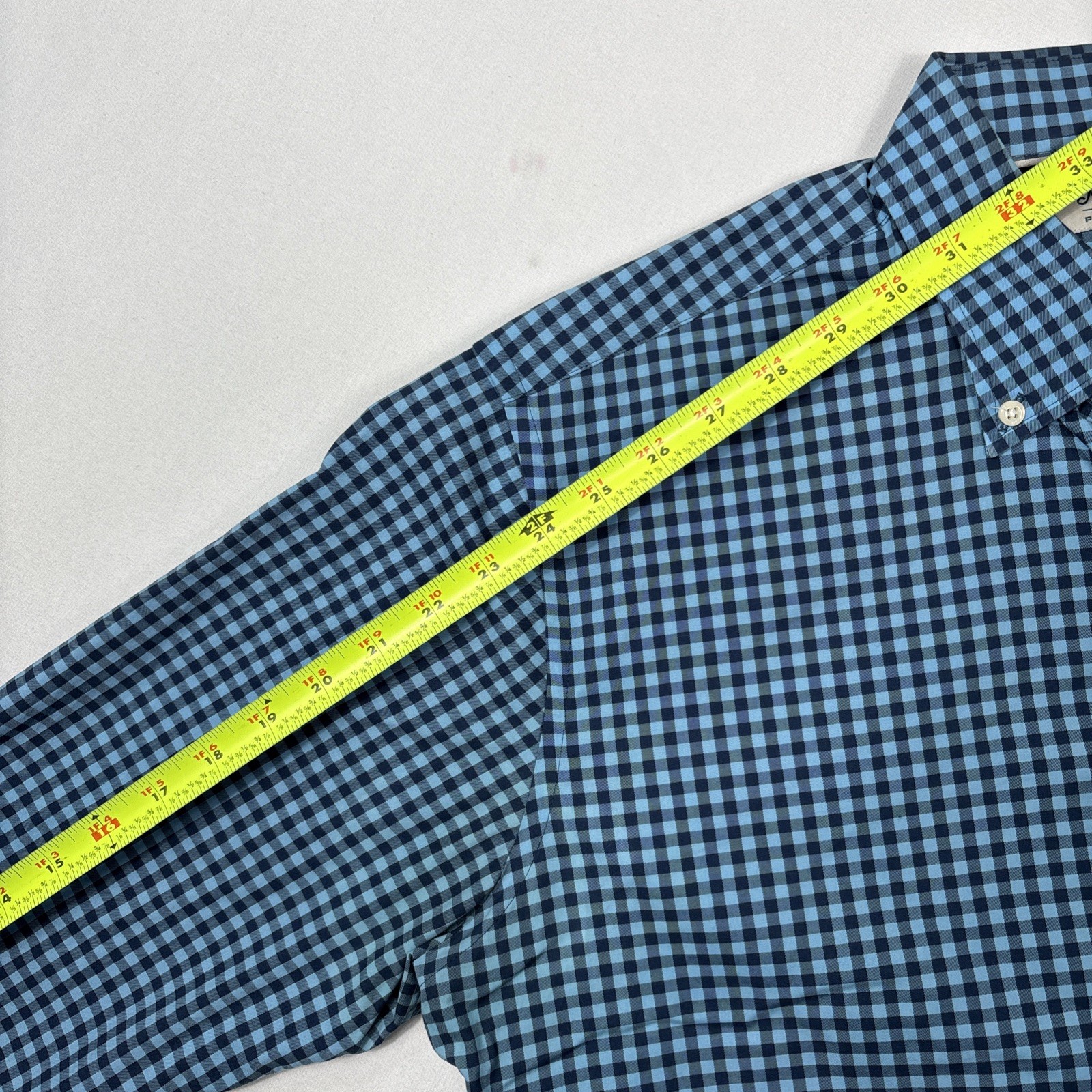 Masters Peter Millar Button Down Men's Medium Blu… - image 9