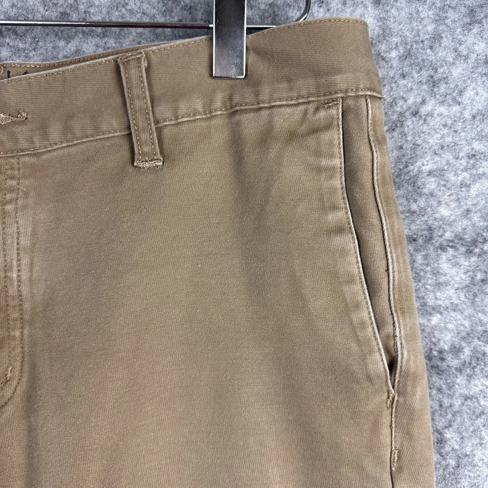KR3W K Pantalones Ajustados Para Hombres 32x31 Marrón Botón Mosca Calce Ajustado Informal Patín Ropa de Calle Foto 4 de 4