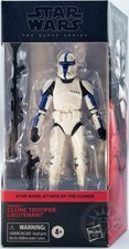Star Wars Black Series PHASE I CLONE TROOPER LIEUTENANT Ep II 01 6 Figure NIB