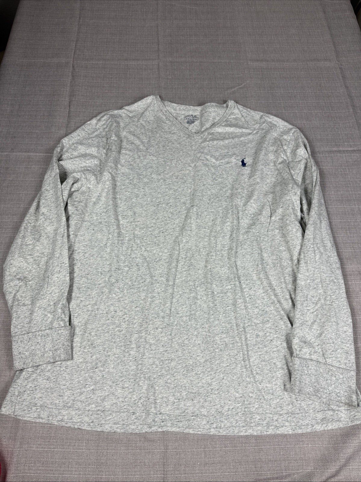 Polo Ralph Lauren Long Sleeve T-Shirt Athletic Heather Gray Men's Size XL