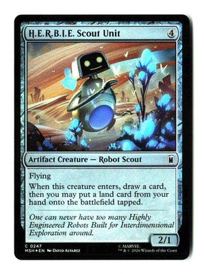 H.E.R.B.I.E. Scout Unit Marvel Super Heroes C   247 Foil NM