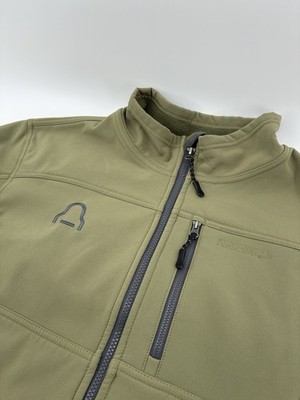 RedHead Soft Shell Jacket Full Zip Forrest Green Large Rain Water Resistant