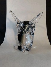 Murano Glass Smokey Owl Heavy Handblown Collectible Home Office Decor