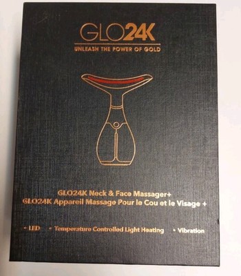   GLO24K Gold Beauty Device Face & Neck | Anti-Aging Tool | Opened box  
