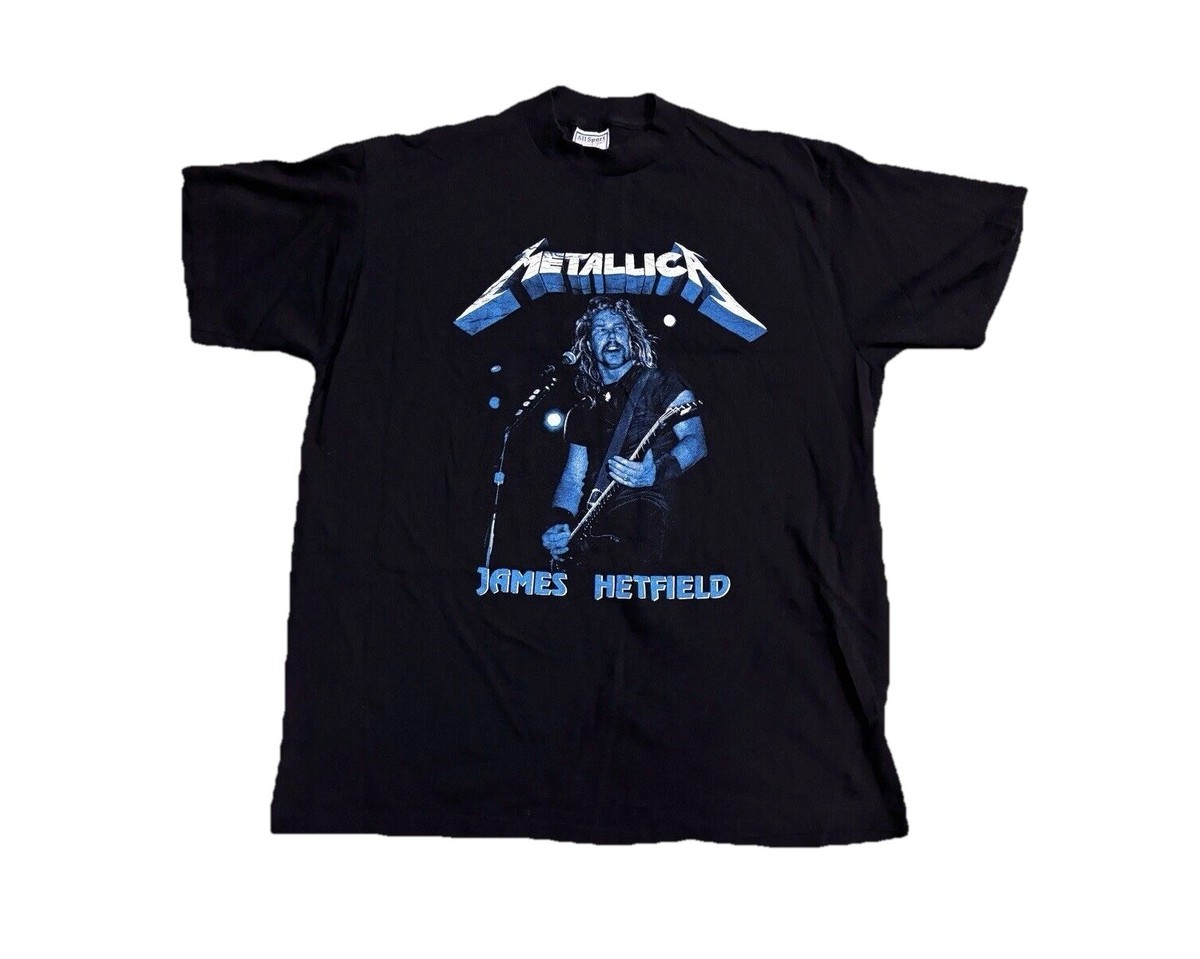 Vintage 90's Metallica James Hetfield Concert Tour T-Shirt RARE