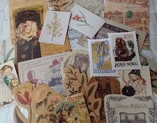 Vintage Inspired Ephemera Kit DIY Junk Journal Scrapbook Paper Craft Supplies