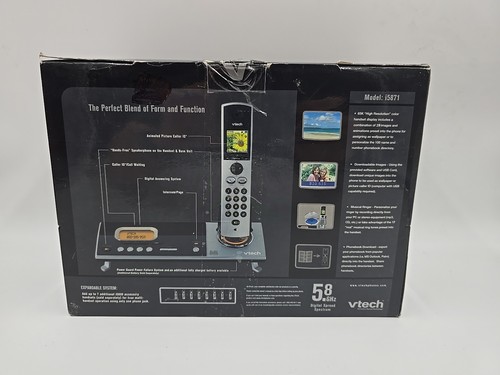 Vtech Model i5871 Expandable Phone System Digital Answering Device 5.8GHz NOB - Zdjęcie 2 z 24