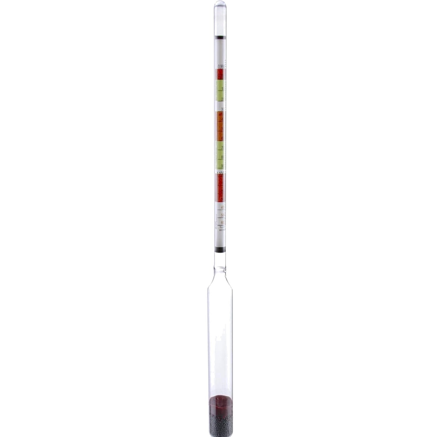 Alkoholmeter Hydrometer Dreifach-Skala Bier Wein Cider Haushaltsmessgerät