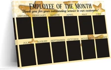 Office Employee of the Month,Best Star Employee Photo Display Poster (2) Canvas 