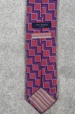 Ted Baker London Men's Geometric Italian Silk Tie Multicolored