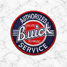 Vintage Buick Embroidered Iron On Patch 3 Round Free Shipping