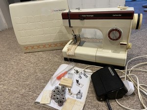 Frister & Rossman Cub Twin-Dial Nähmaschine Tragetasche Fußpedal Zubehör