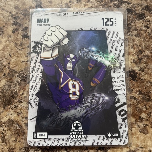 HBF-8 WARP-Lamar Jackson-Headlines Battlefoil-2026 Bo Jackson Battle Arena