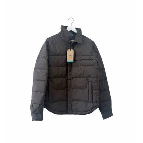 NWT Prana Pinchot Shirt Jacket Black Olive Heather Down Puffer Men’s Size Small