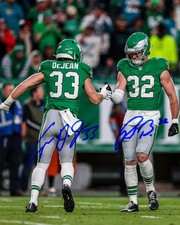 Cooper DeJean & Reed Blankenship Philadelphia Eagles 8x10 NFL Photo REPRINT