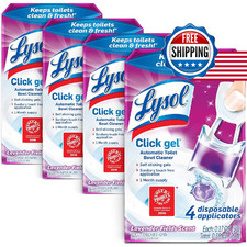 Lysol Automatic Toilet Bowl Cleaner, Lavender, Pack of 4, 24 Count Total 