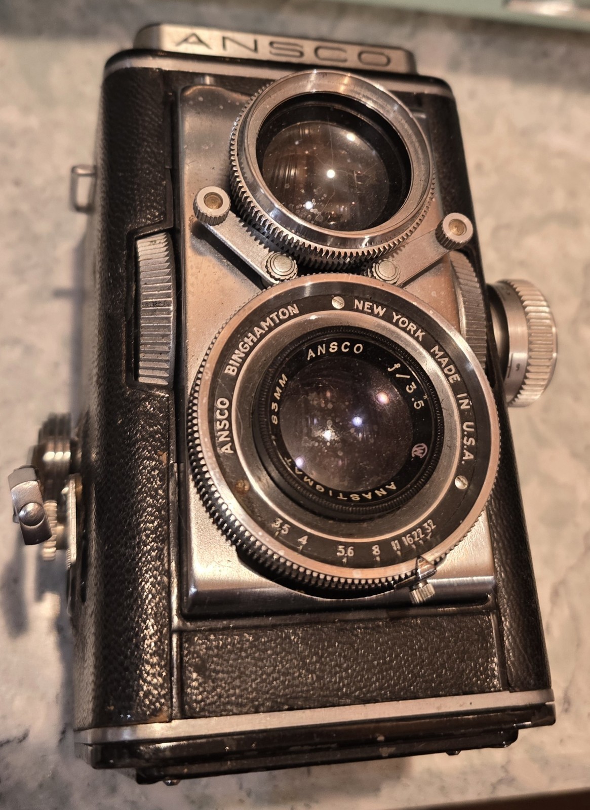 Ansco TLR Automatic Reflex 3.5 Camera Excellent Condition 