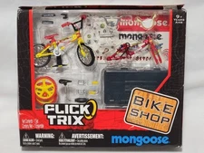 NEW (Read) Flick Trix  Mongoose Bike Shop w/ Red & Yellow BMX 2009 Spin Master