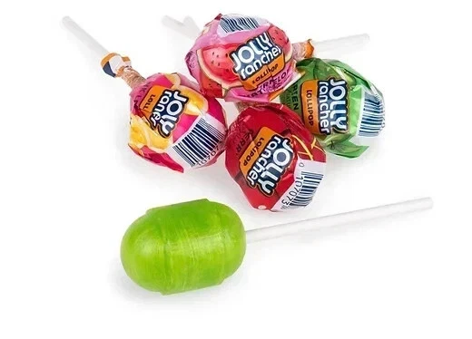 Jolly Rancher Round Lollipops, Assorted Fruit Filled Pops, Bulk Candy (2 Pounds) - Image 4 of 4