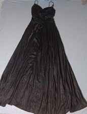 Windsor Shimmer Maxi Dress Womens Size Small Black Glitter Sparkly Sleeveless...