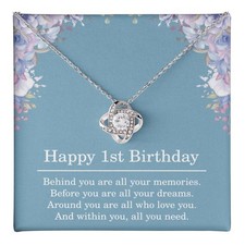 1st Birthday Gifts for Women Best Friend Gift for Her 1 Year Old Birthday Neckla