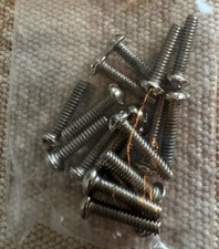 17 Custom Shop 6 Single Coil Pickup Switch Slot Head Screws Strat Tele 5/8