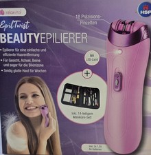 RelaxVital Epil Twist Epilierer Beauty Rasur Enthaarung inkl. Maniküre-Set