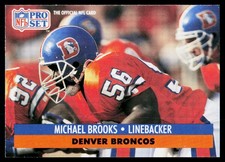 1991 Pro Set Michael Brooks #137 Denver Broncos