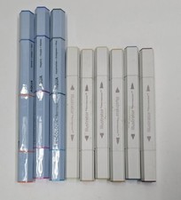 Lot of 6 Illustrator 3 Tri Colour by Spectrum Noir Alcohol Dual Tip Markers