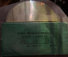 VTG Keuffel & Esser Co. Semicircular Protractor 