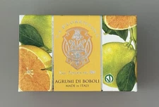 La Florentina - BOBOLI CITRUS - Sculpted Bath Bar Soap ITALY 10.5 oz NIB SEALED