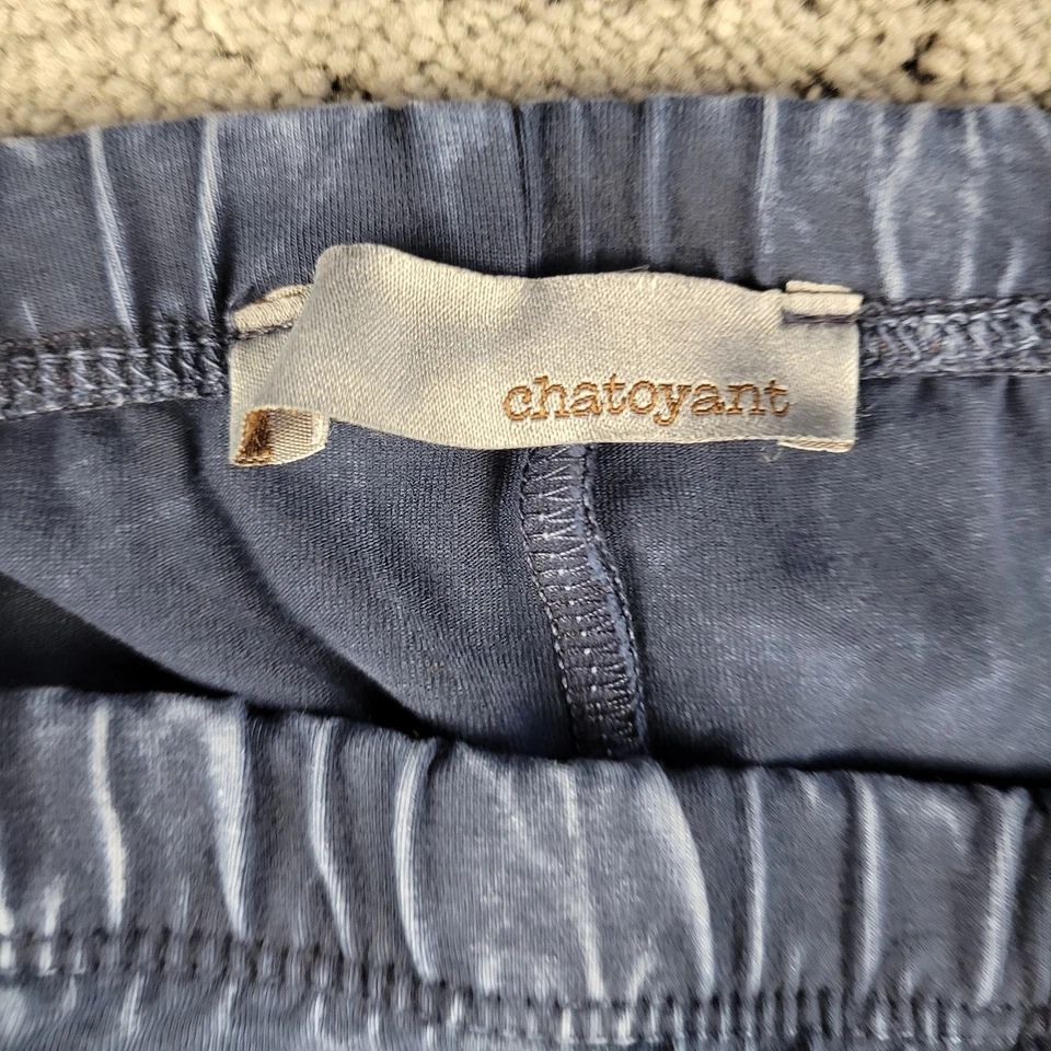 Брюки Chatoyant женские 1XL Blue Bell низ без застежек бахрома хиппи богемное фестиваль - Изображение 4 из 4