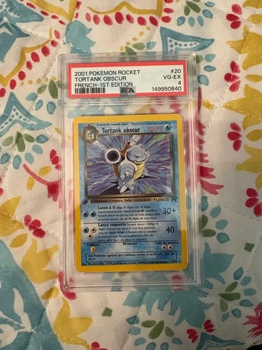 Dark Blastoise ( Tortank Obscur) 1st edition French 20/82 PSA 4
