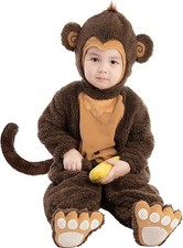 Monkey Banana Costume Toddler 3T kids animal cosplay baby dress up photo party