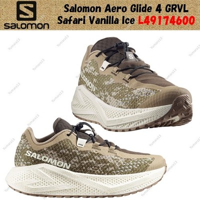 Salomon Aero Glide 4 GRVL Safari Vanilla Ice L49174600 Men's Size