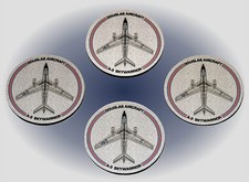 Douglas A-3 Skywarrior Coaster Set - Made in the USA