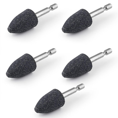 5PCS Abrasive Drill Bits Stone Grinding Bits, 1/4'' Hex Shank Small Grinding Whee