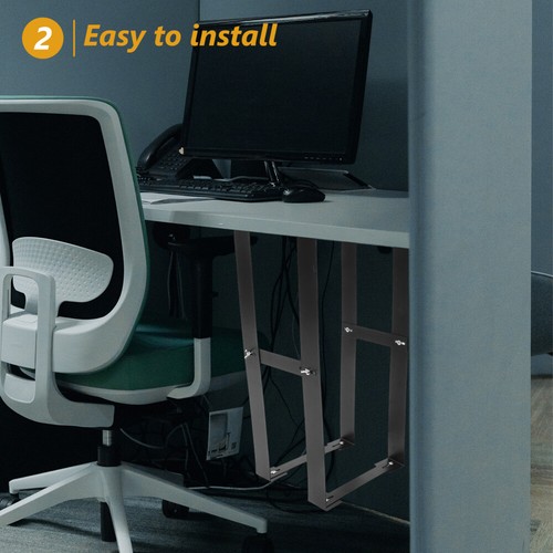 Holder Desktop Computer Computer Case Bracket PC Mount Under Desk Mount - Photo 9/12