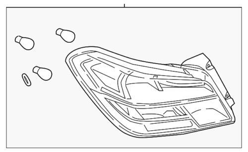 Conjunto de faro trasero para Mitsubishi (N/P 8330B070)